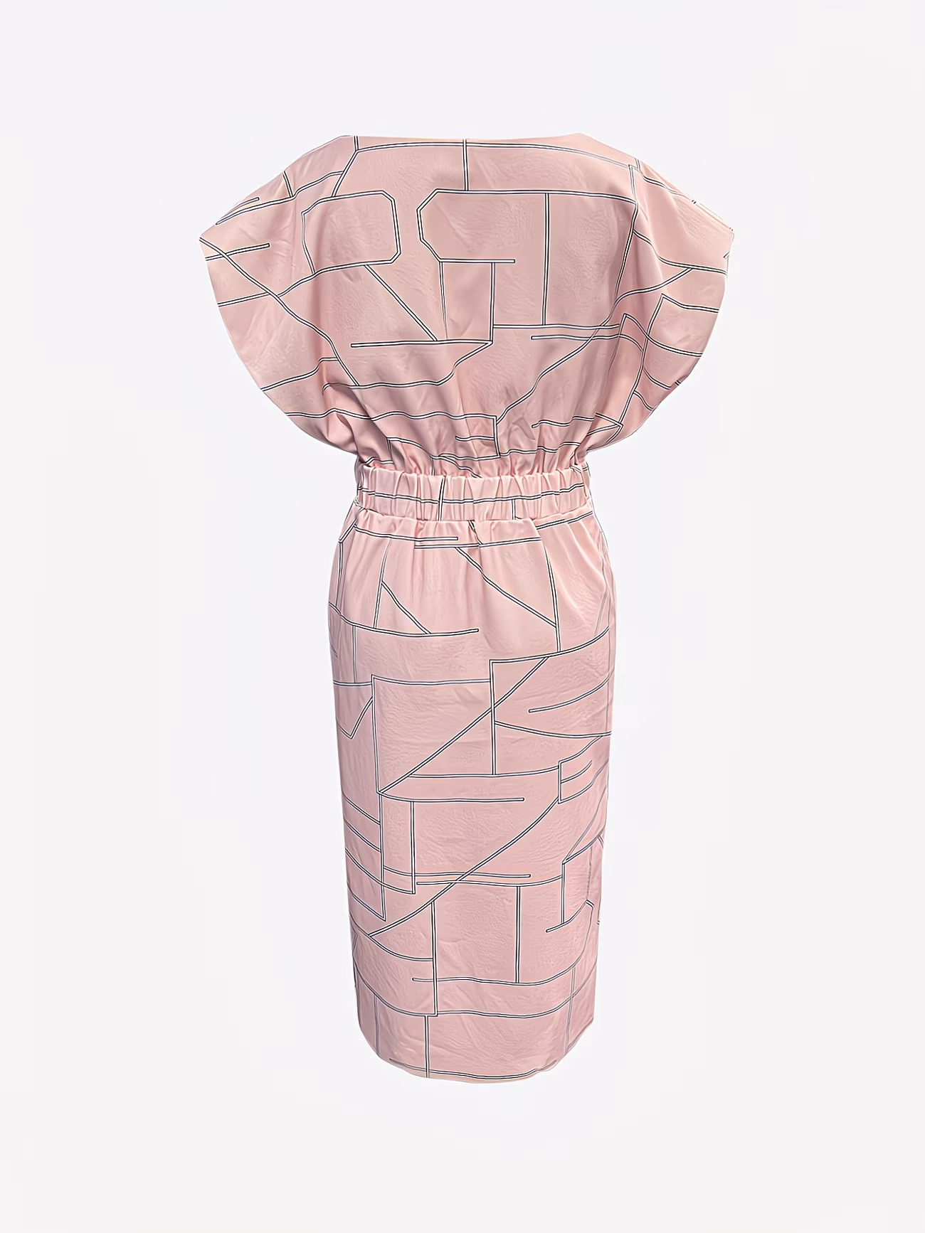  Women's Dress with Geometric Print