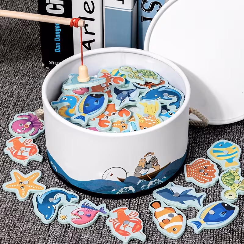 Wooden Fishing Game Toy