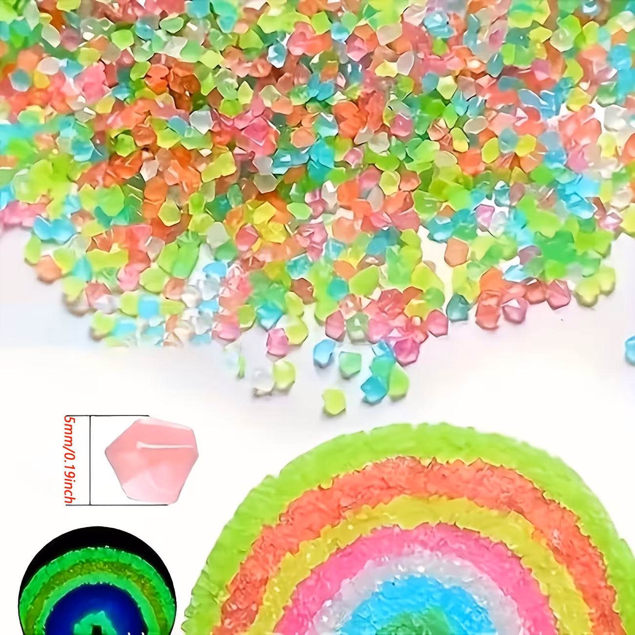 Artificial Colored Luminous Stones
