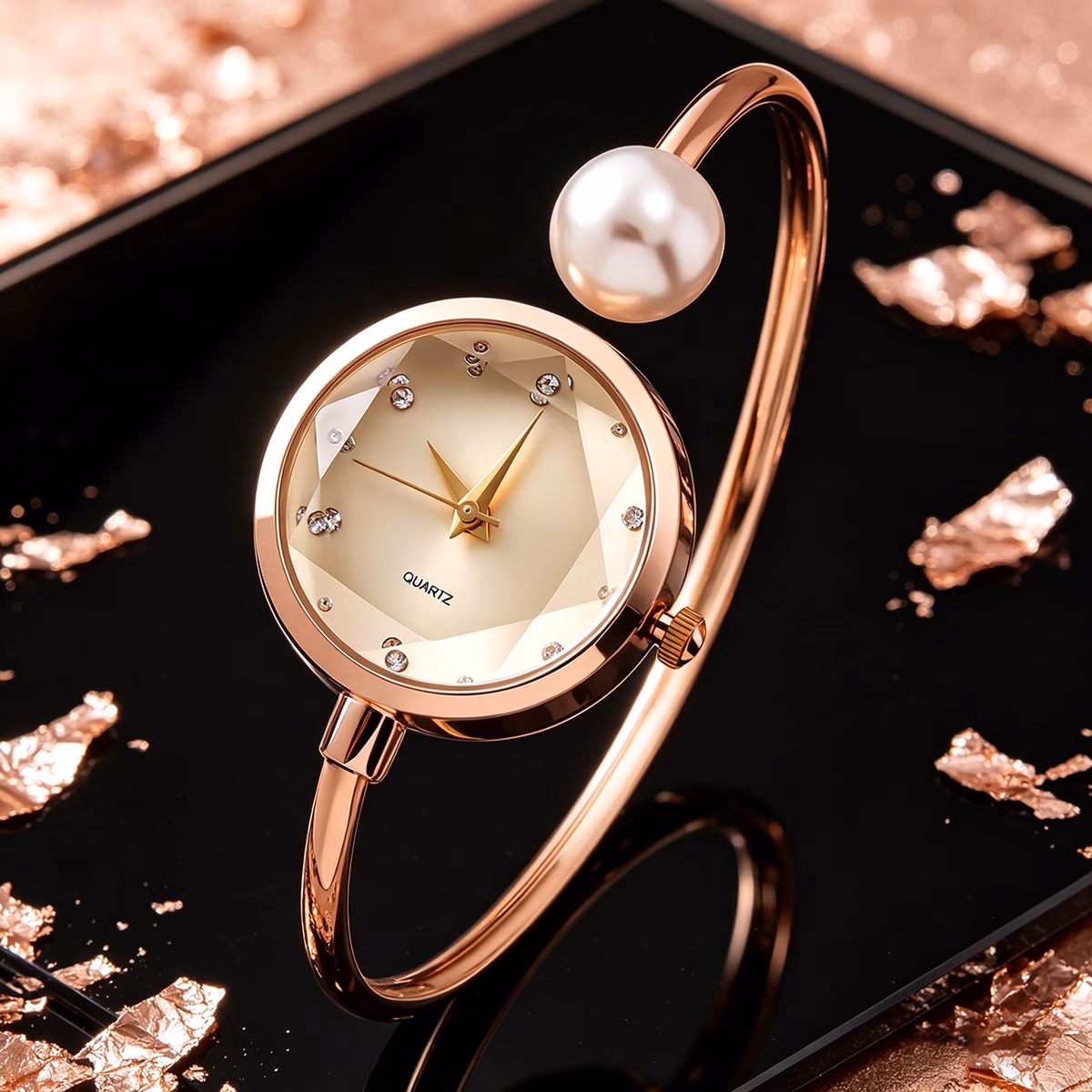  Rhinestone Bracelet Women's Watch