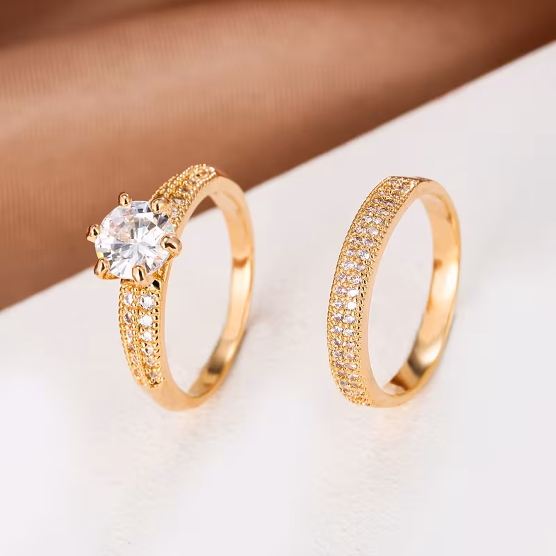 Luxury zirconia Eternity Band Ring