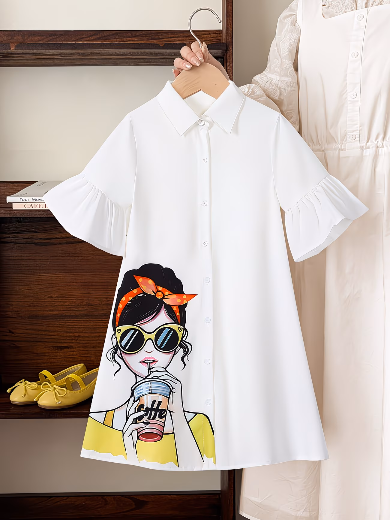  Loose Shirt Dress