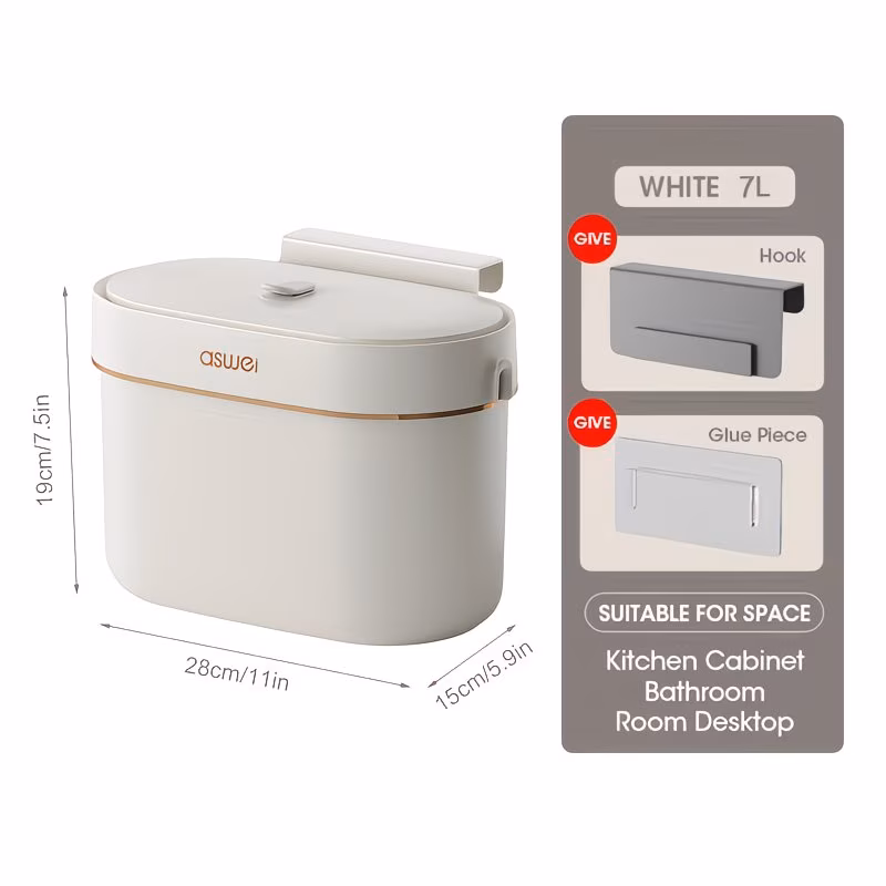 Wall-Mounted Trash Can