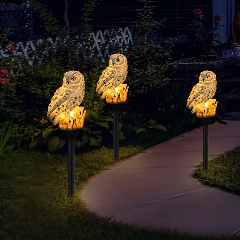  Solar Owl Garden Light