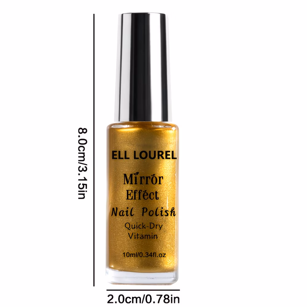  Mirror Metallic Golden Nail Polish