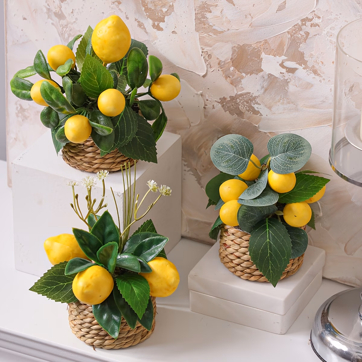  Artificial Lemon Tree with Potted Plant