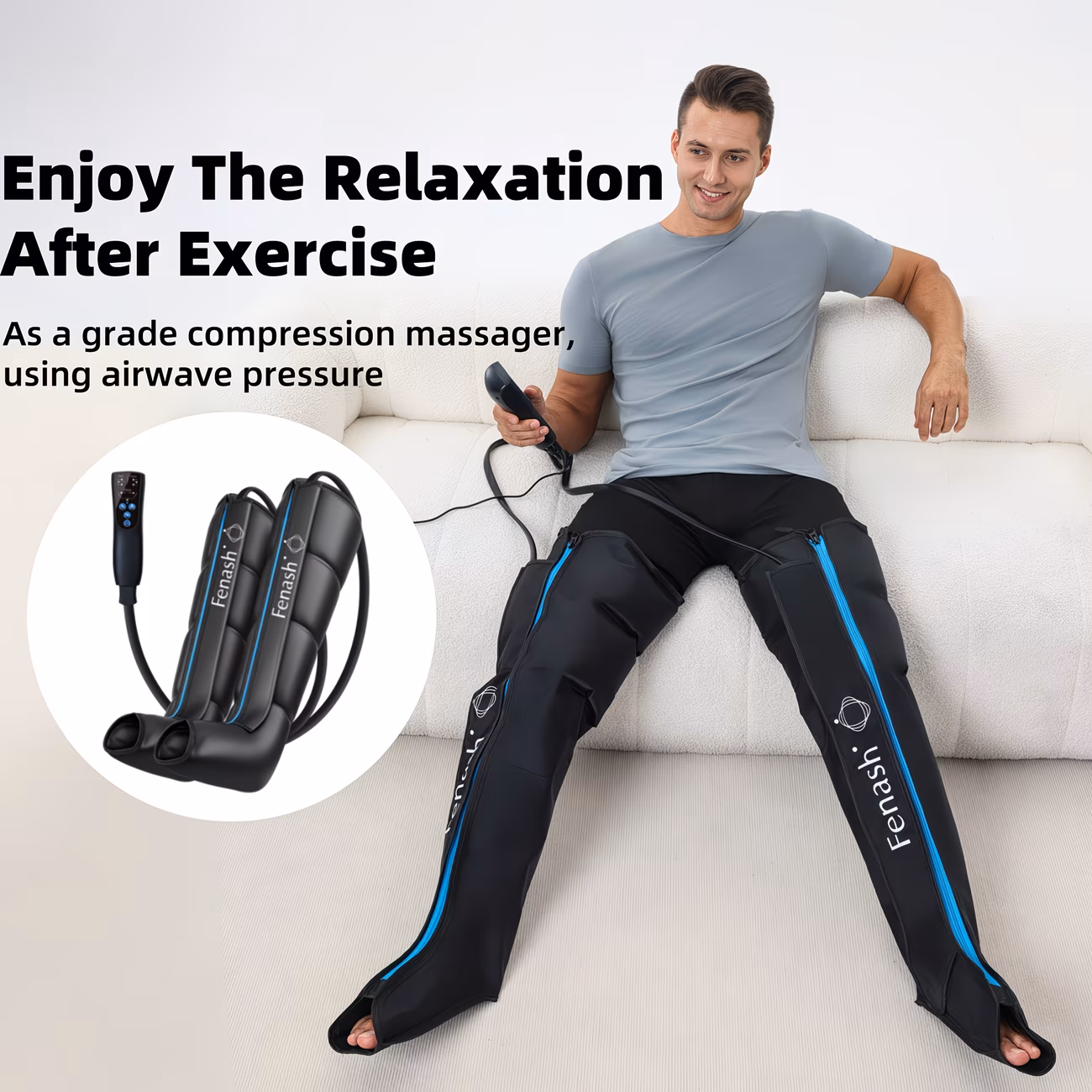  Full-leg air compression massager
