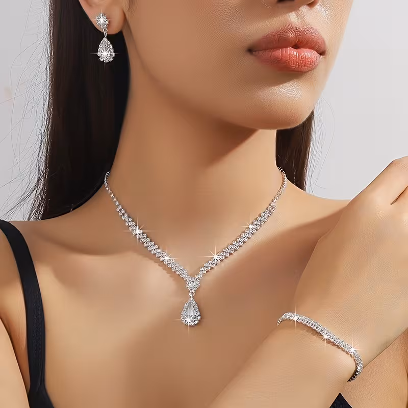Necklace, Earrings, Bracelet