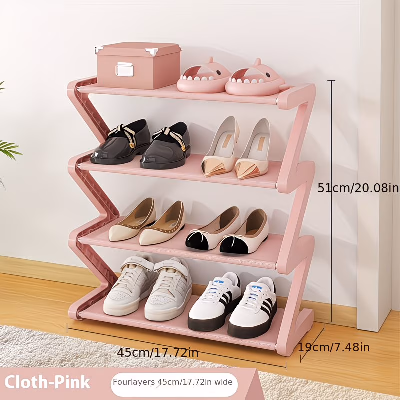 Z-Shaped Shoe Rack