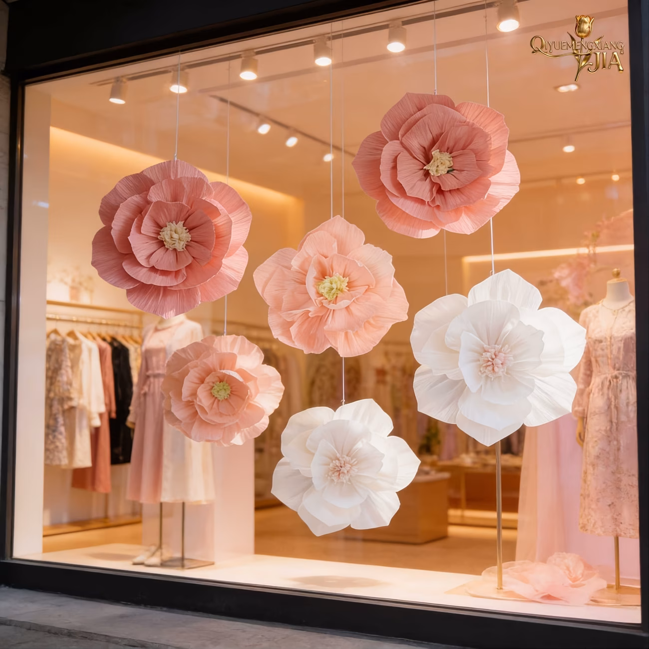 8pcs Large Size -Colored Paper Flowers