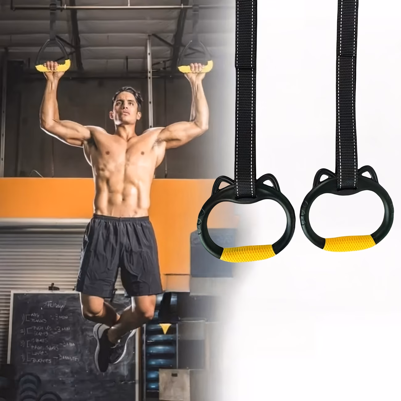 Home Pull-Up Sports Rings