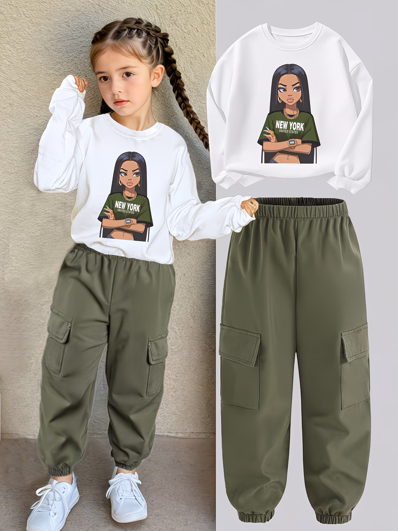 Girls' 2pcs Outfit