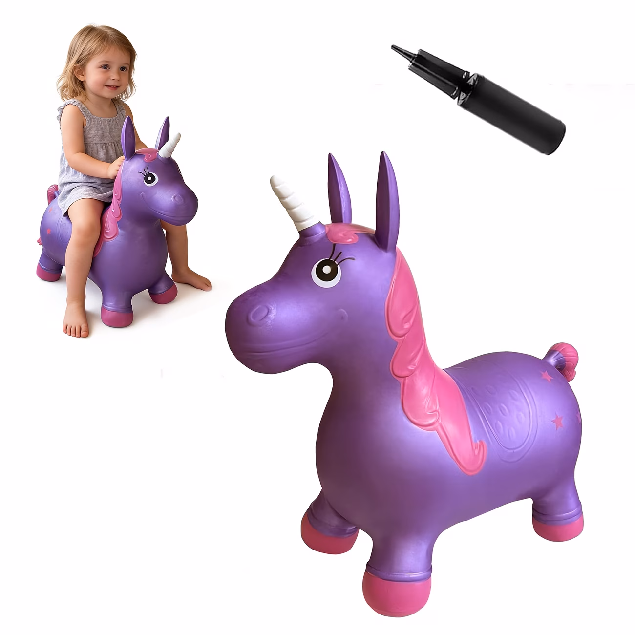 Bouncy Unicorn Hopping Horse,