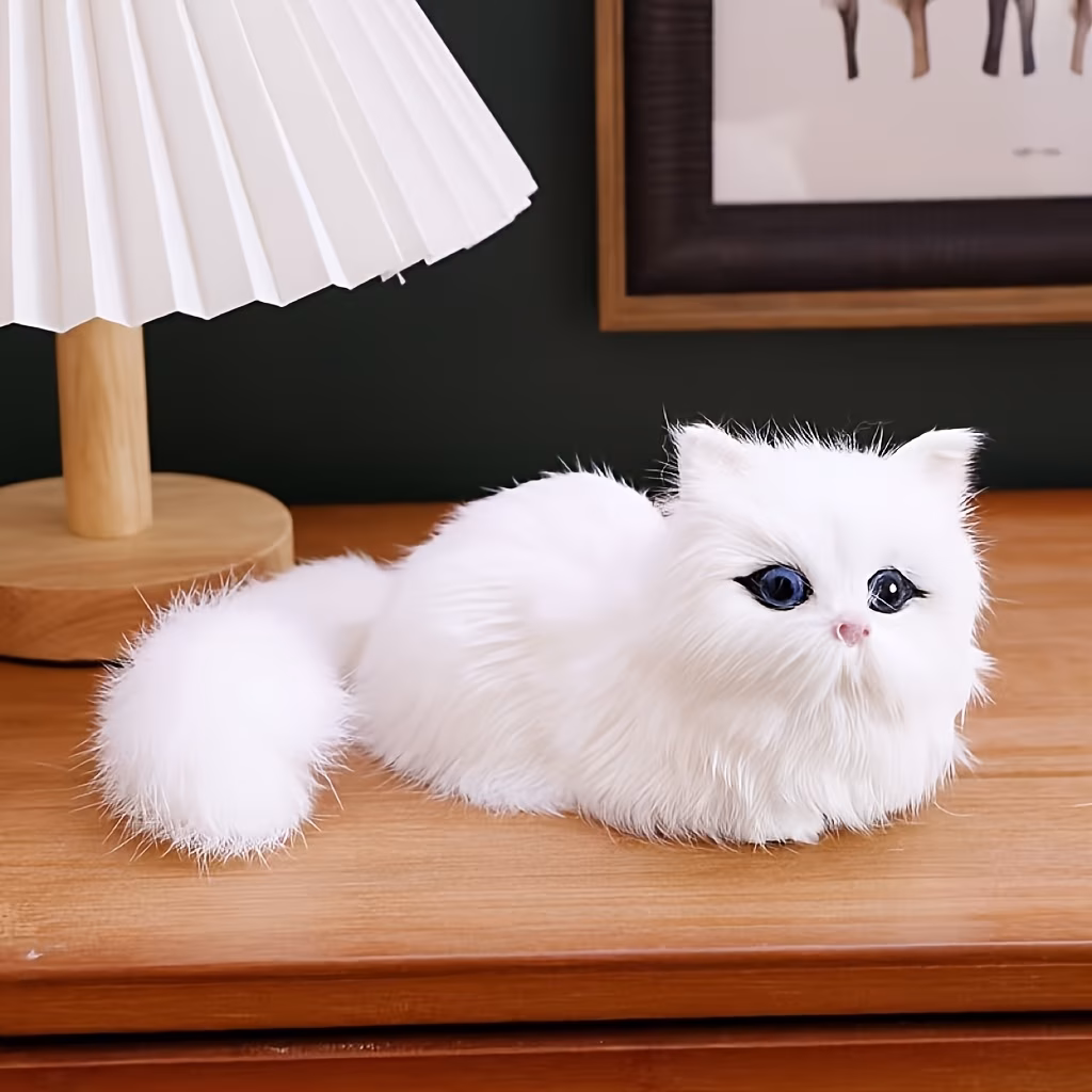 Adorable And Realistic Cat Figurine