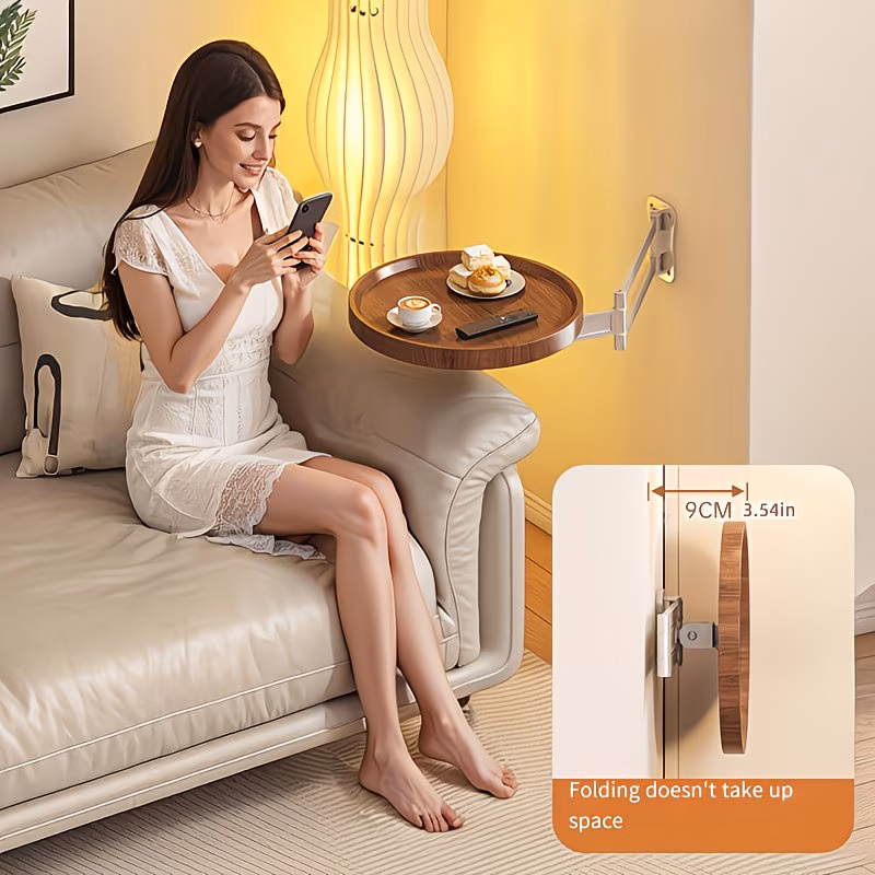 Foldable Wall-Mounted Side Table