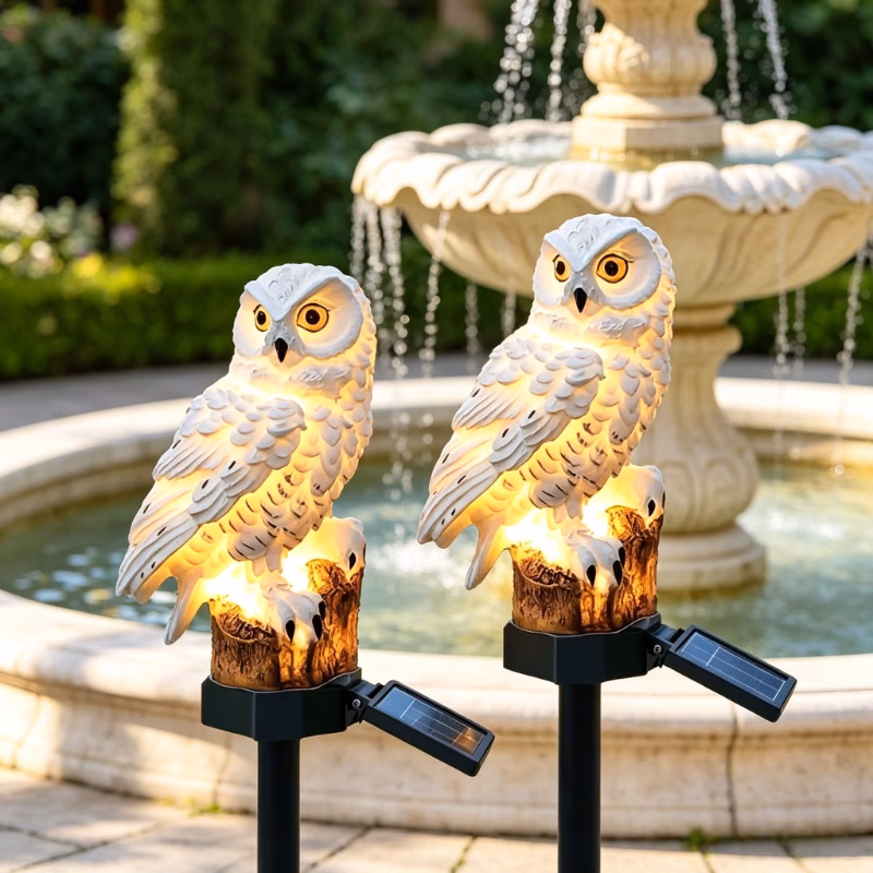  Solar Owl Garden Light