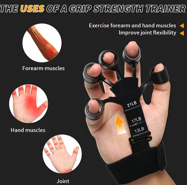 Seven-Piece Fitness Grip Strength Trainer