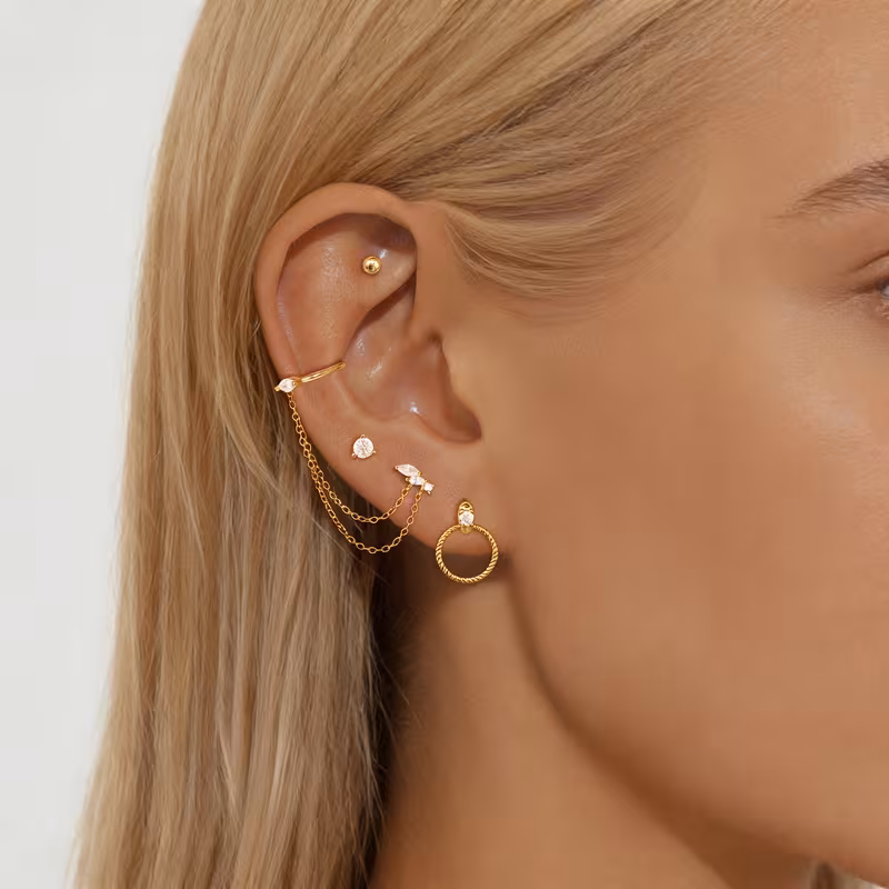  Zirconia Earrings