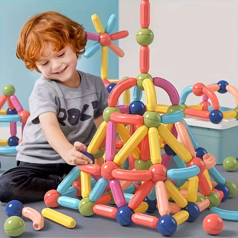 Magnetic Building Blocks for Children