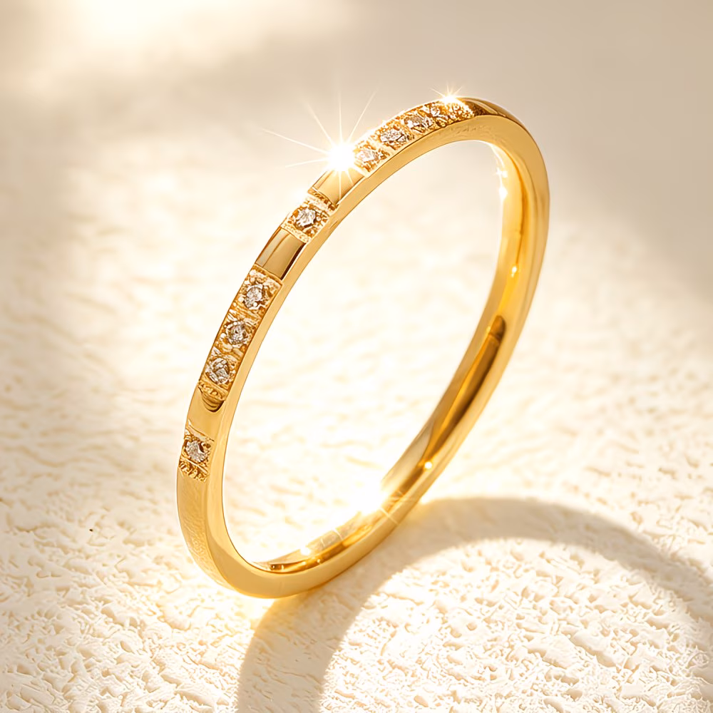  Gold-plated Stackable Rings