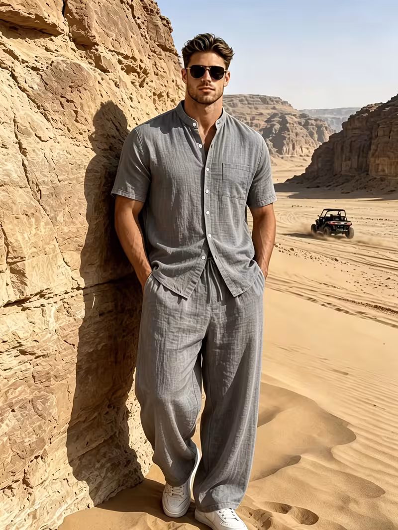 linen suit