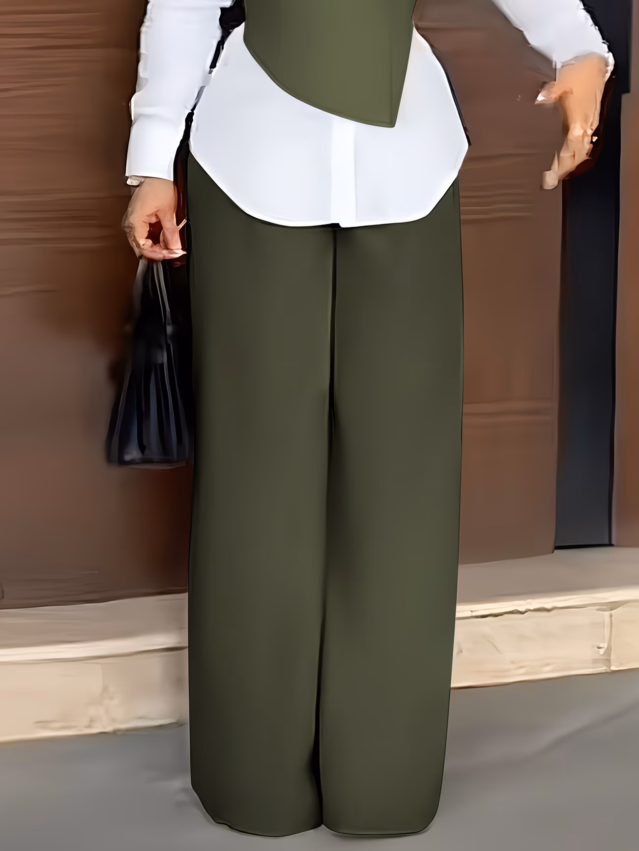  Camisole Collar Shirt And Long Pants