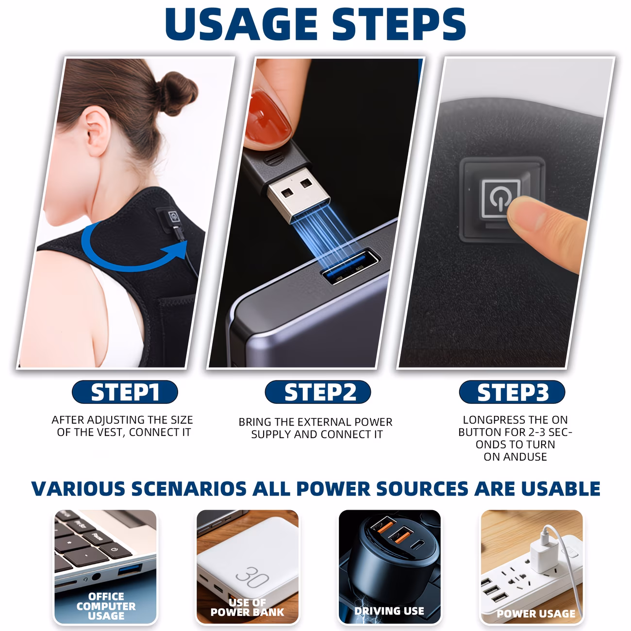  Heating Back Support Belt