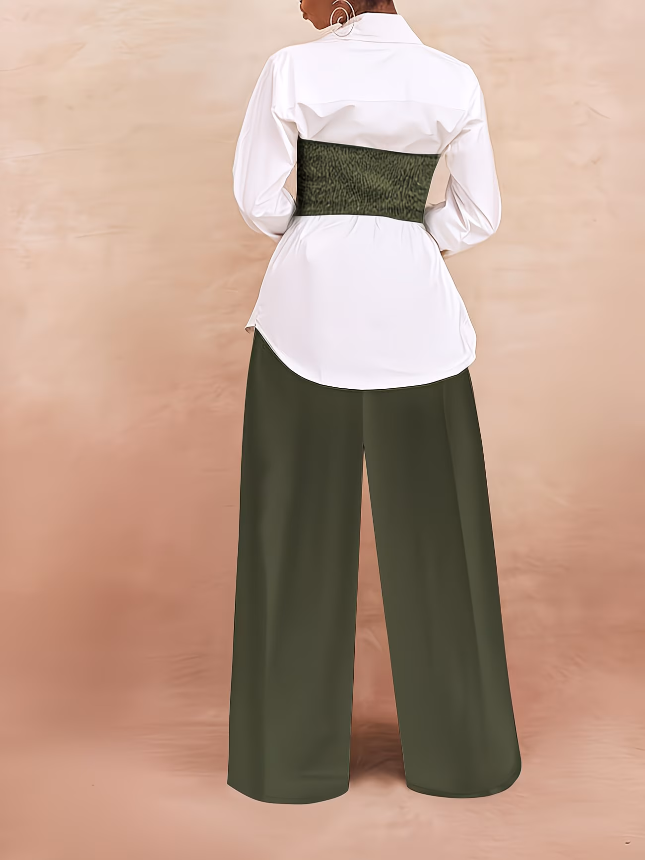  Camisole Collar Shirt And Long Pants