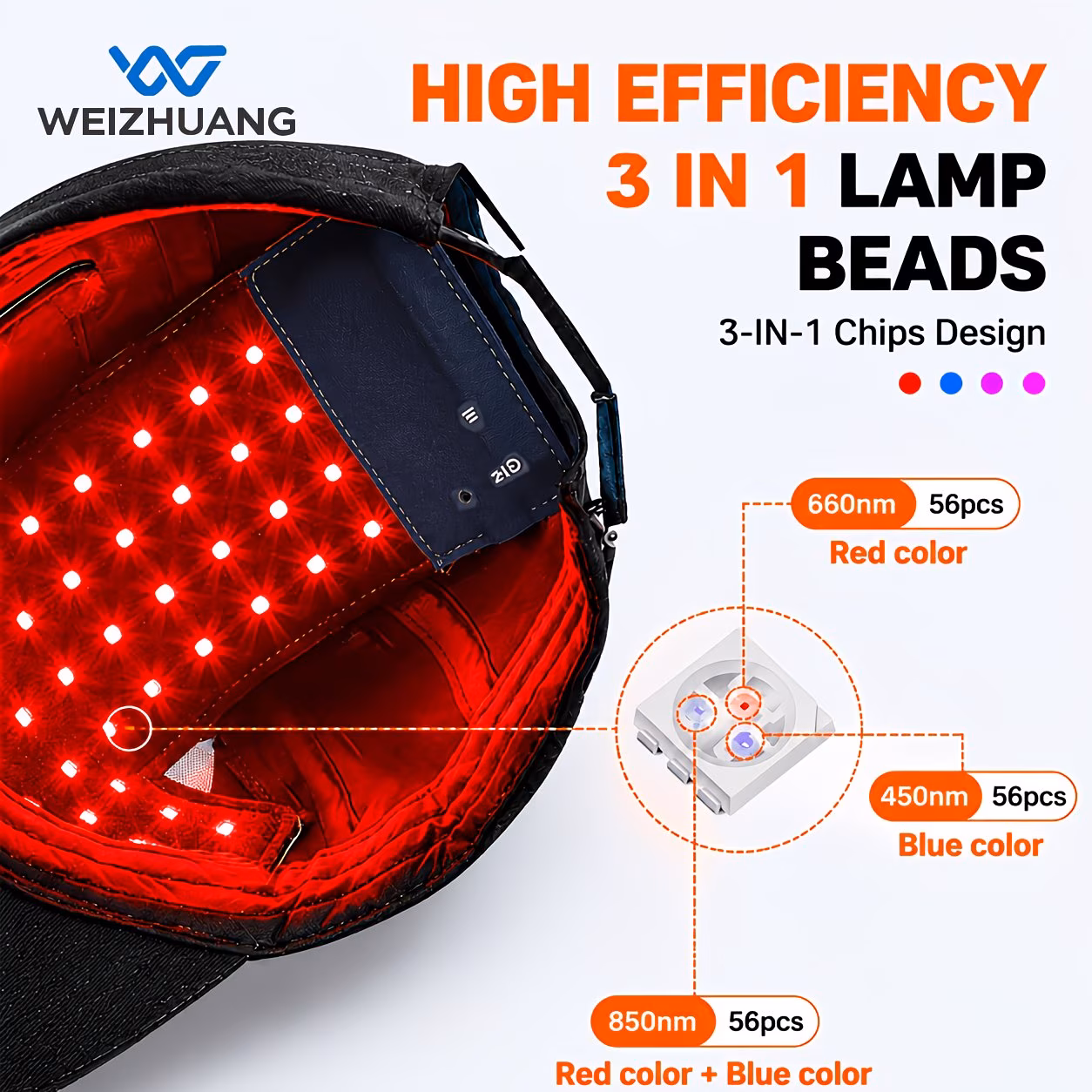  LED Head Massage Cap
