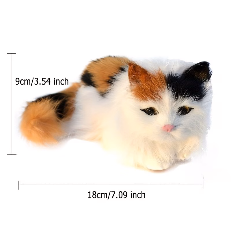 Adorable And Realistic Cat Figurine