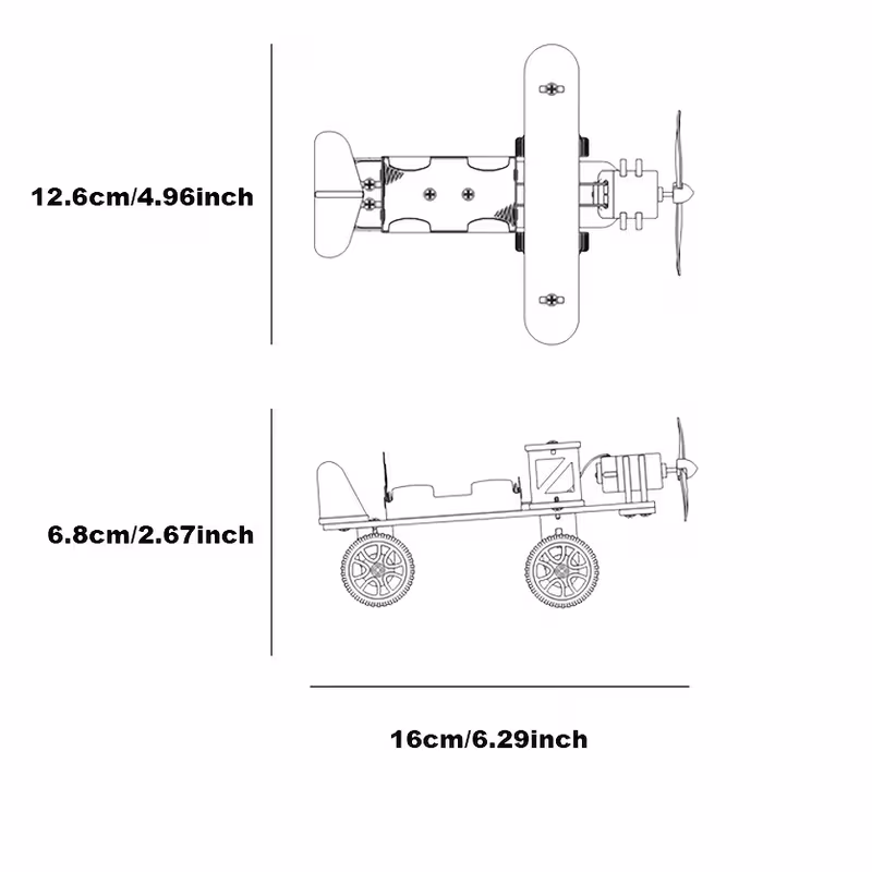 DIY Wooden Airplane Model Kit 