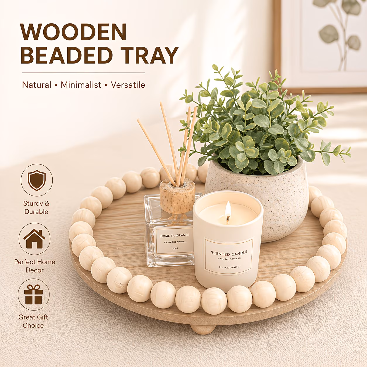  Wooden Bead Tray