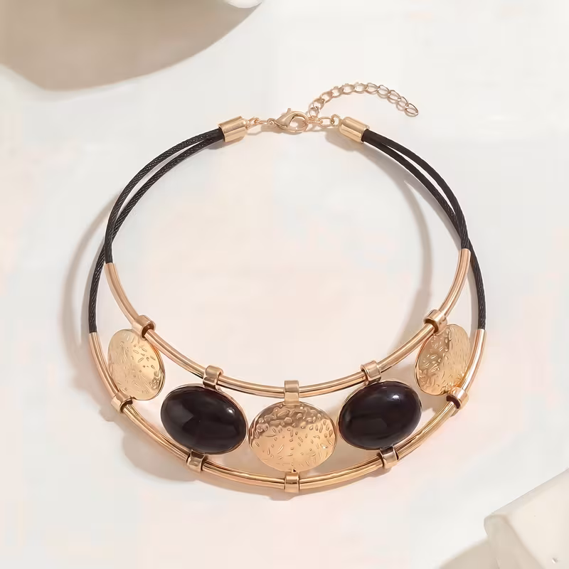 Punk Hip-Hop Golden Necklace