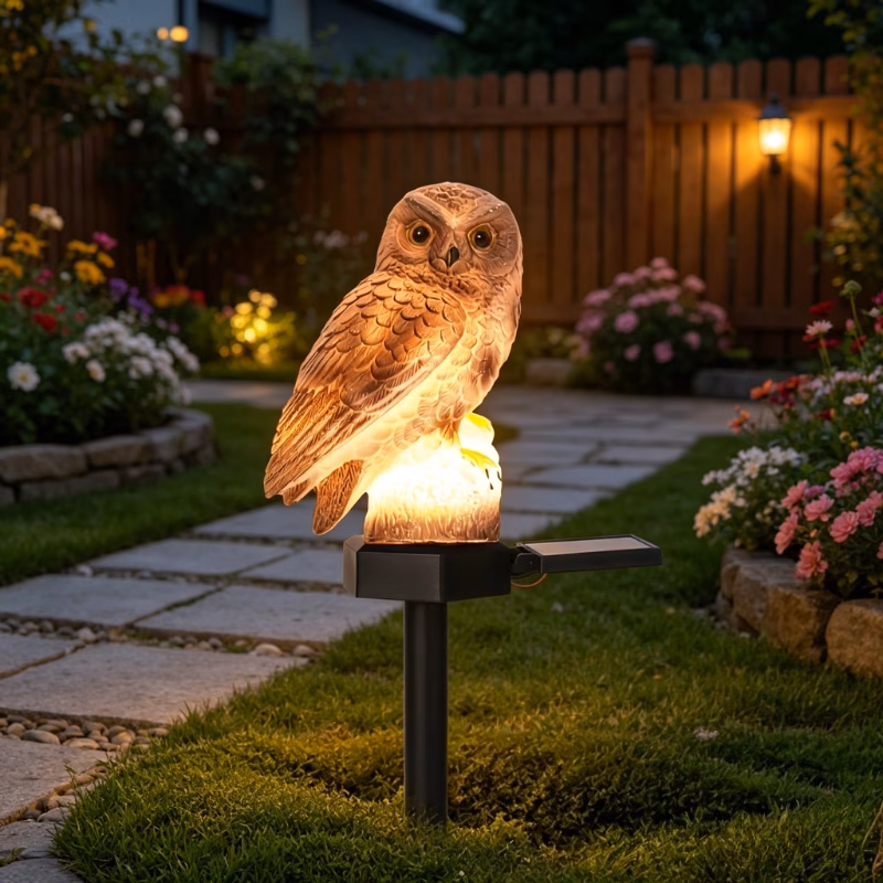  Solar Owl Garden Light