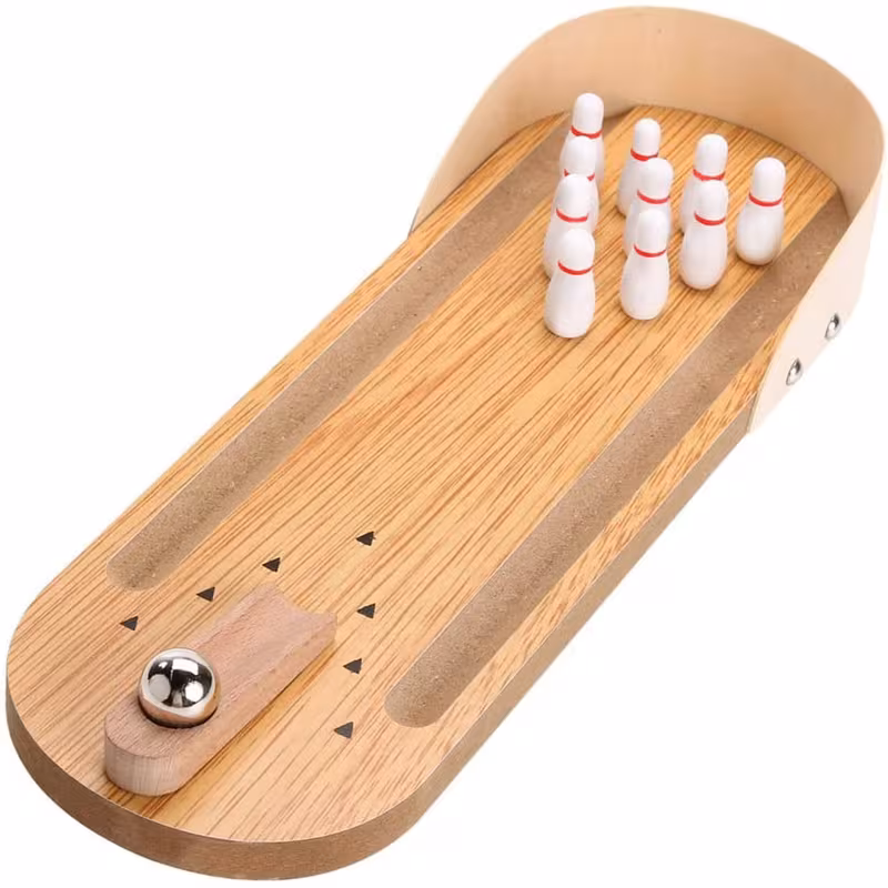 Mini Desktop Bowling Game Set