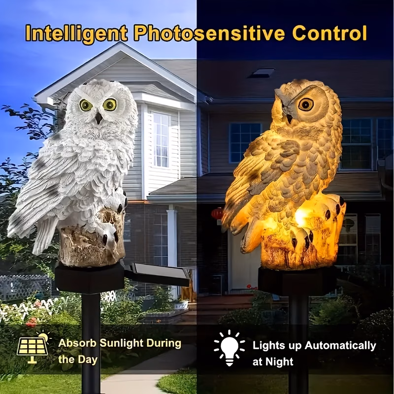  Solar Owl Garden Light