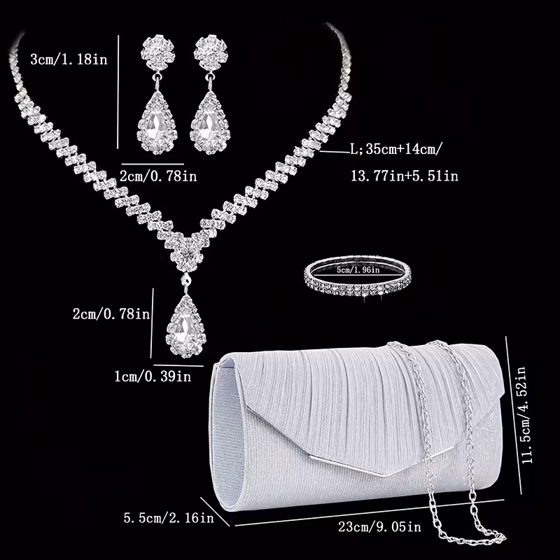 Necklace, Earrings, Bracelet