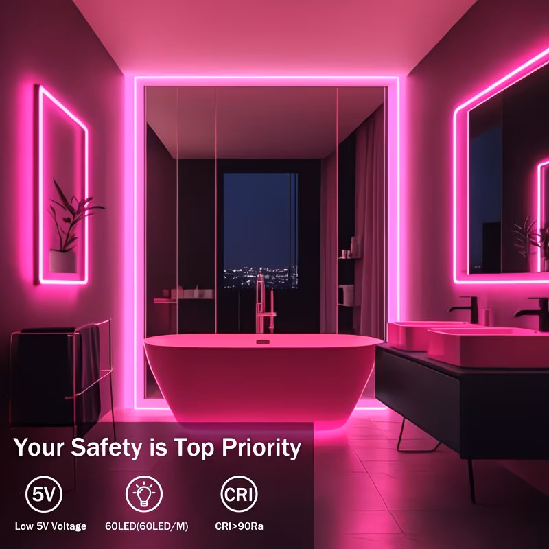  Pink LED Neon Light Strip