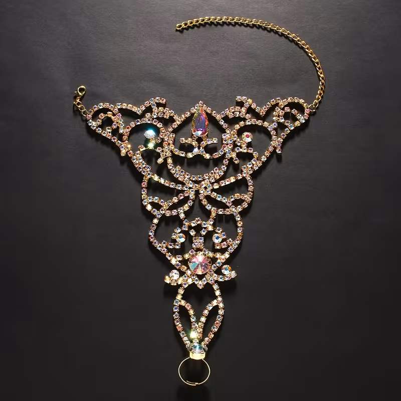 Exquisite Rhinestone Anklet,