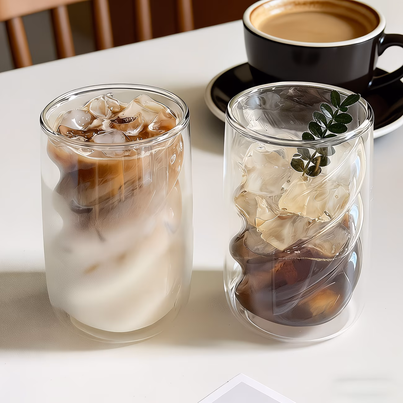 Glass Tumbler with Straw