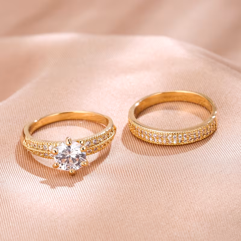 Luxury zirconia Eternity Band Ring