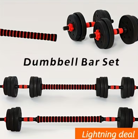 Combo Set - 2 Rubber Covered Weight Bars