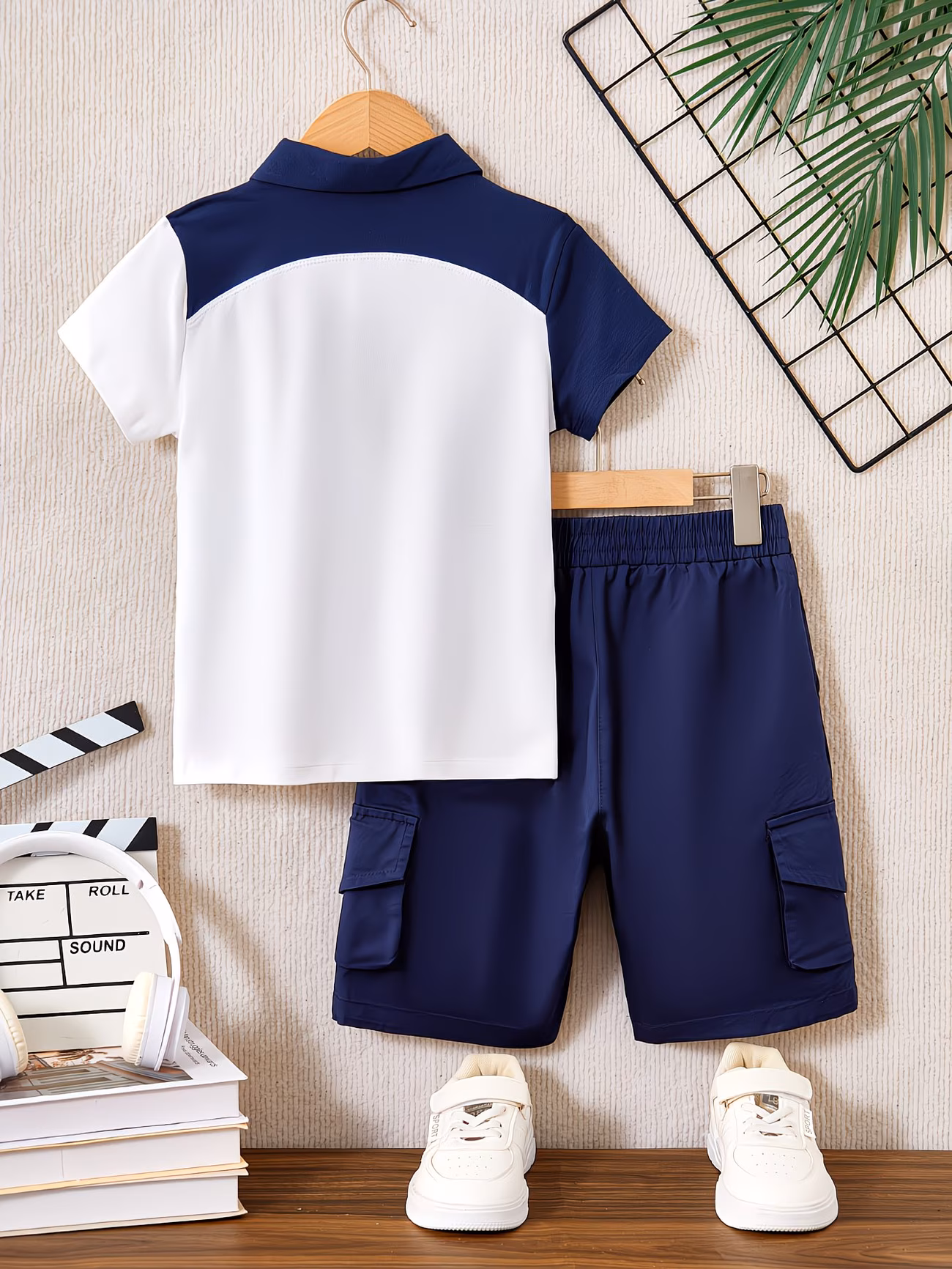  2pcs Shorts Set with Short-Sleeve T-Shirt