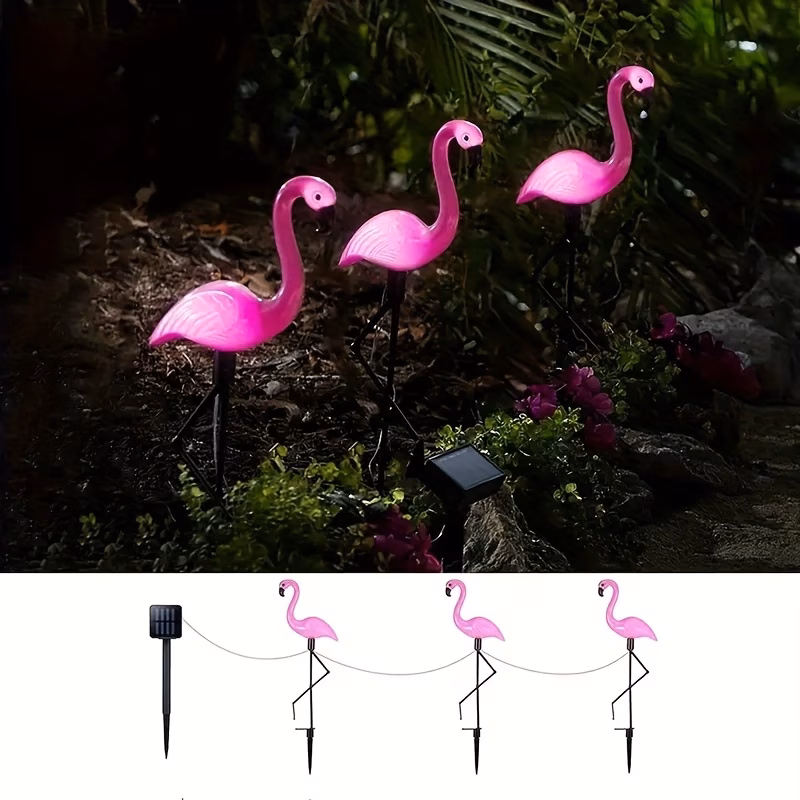  Solar Flamingo Lights