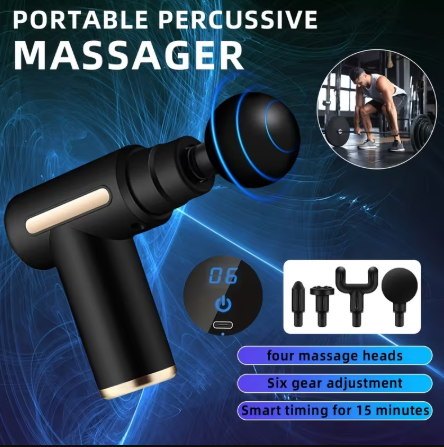 4-head Interchangeable Massage Gun