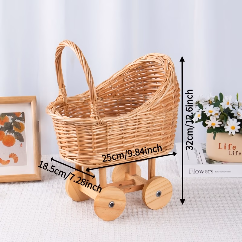  Small Wicker Cart