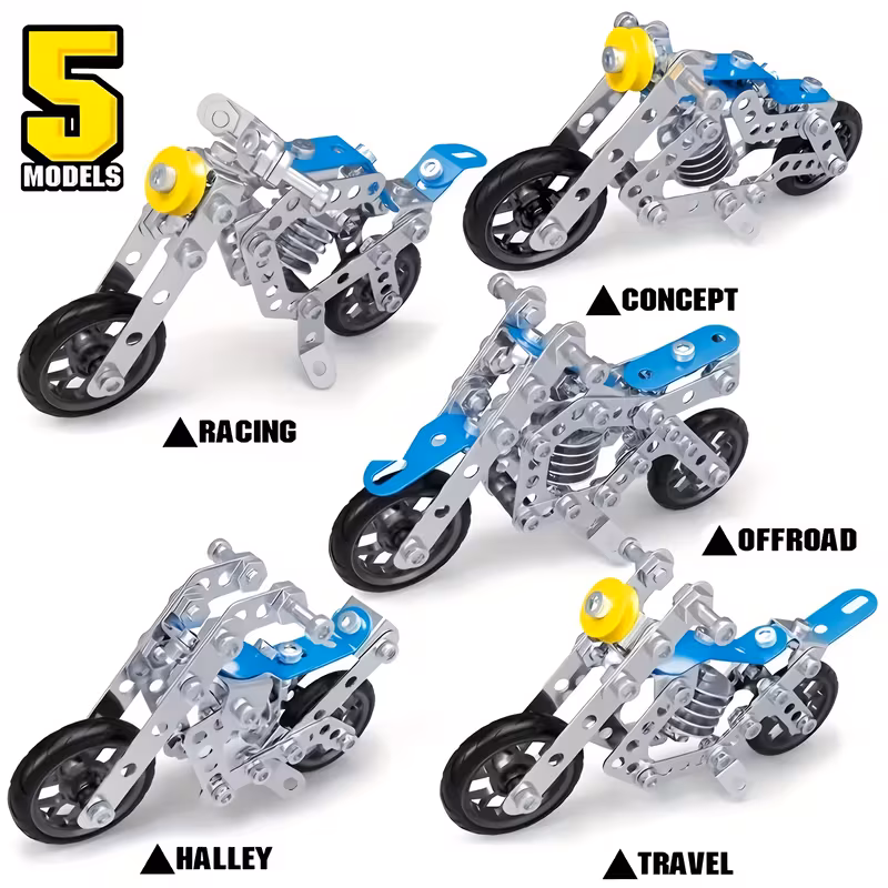 Erector Set Motorcycle Stem Building Toys 