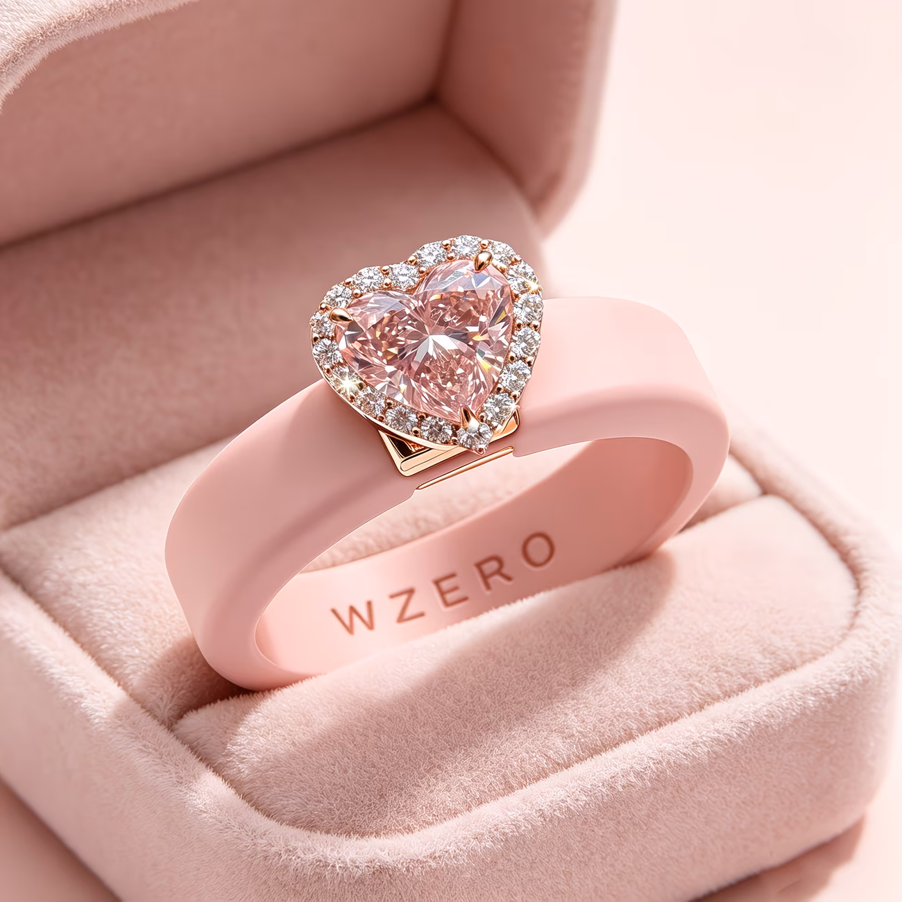  Pink Silicone Ring