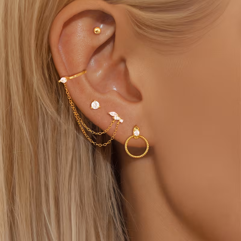  Zirconia Earrings