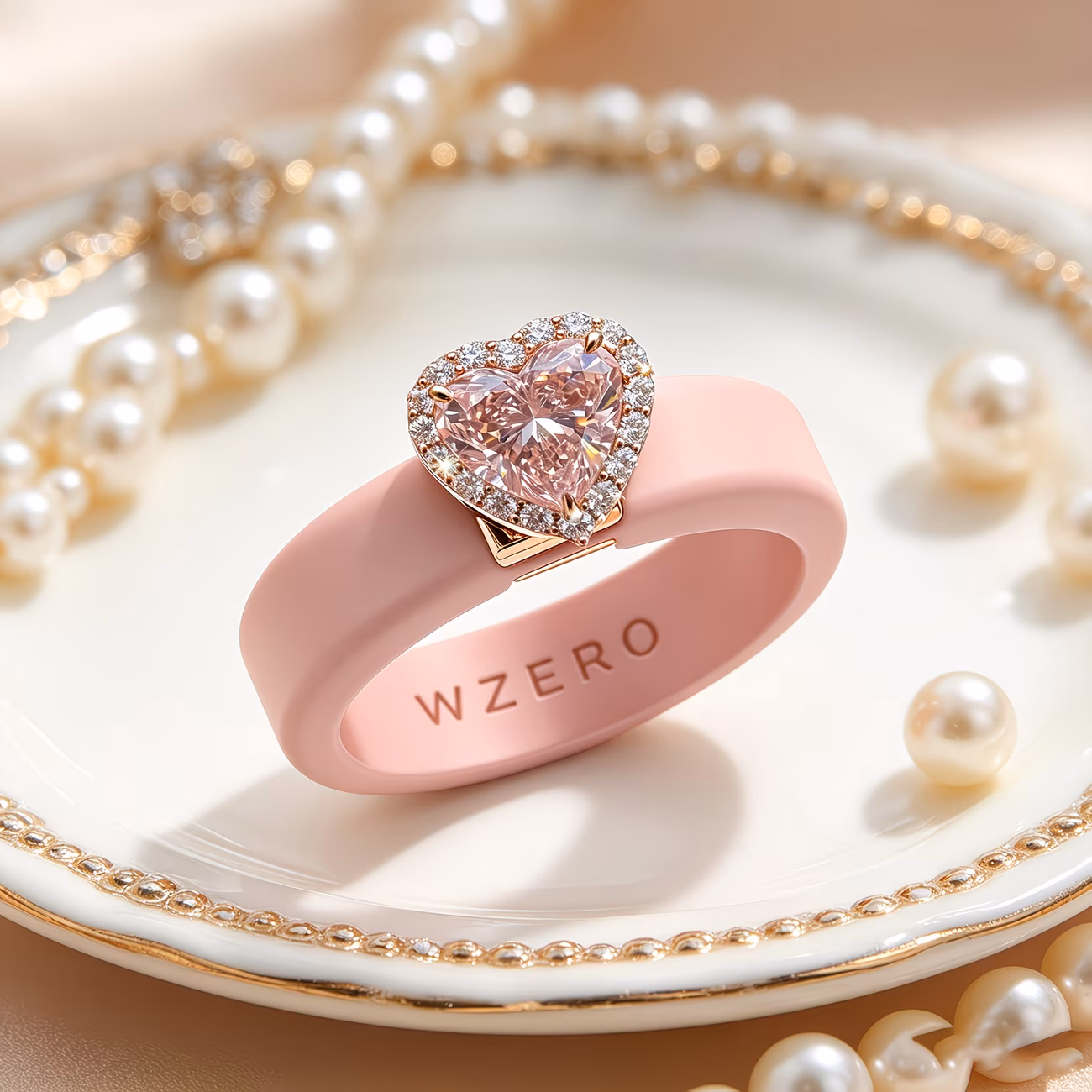  Pink Silicone Ring